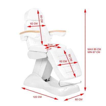Fauteuil pédicure Luxury Électrique Blanc