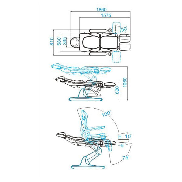 Fauteuil SERENA Pro Pedi 3M Cappuccino