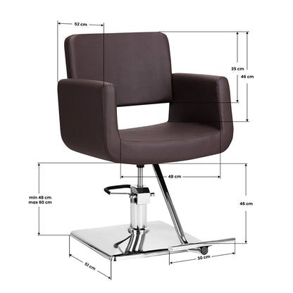 Fauteuil coiffeur Fjord Brun