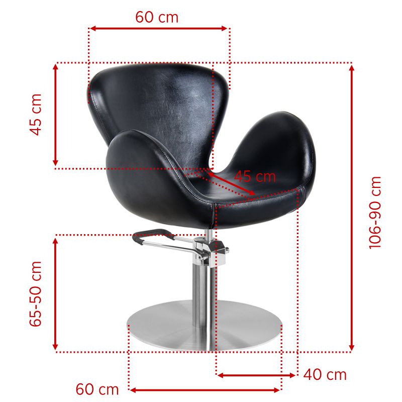Fauteuil coiffeur Urban Noir