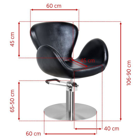 Fauteuil coiffeur Urban Noir