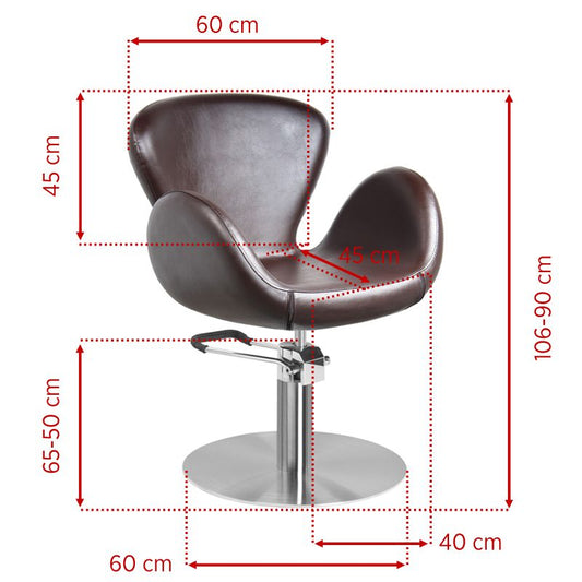 Fauteuil coiffeur Urban Brun