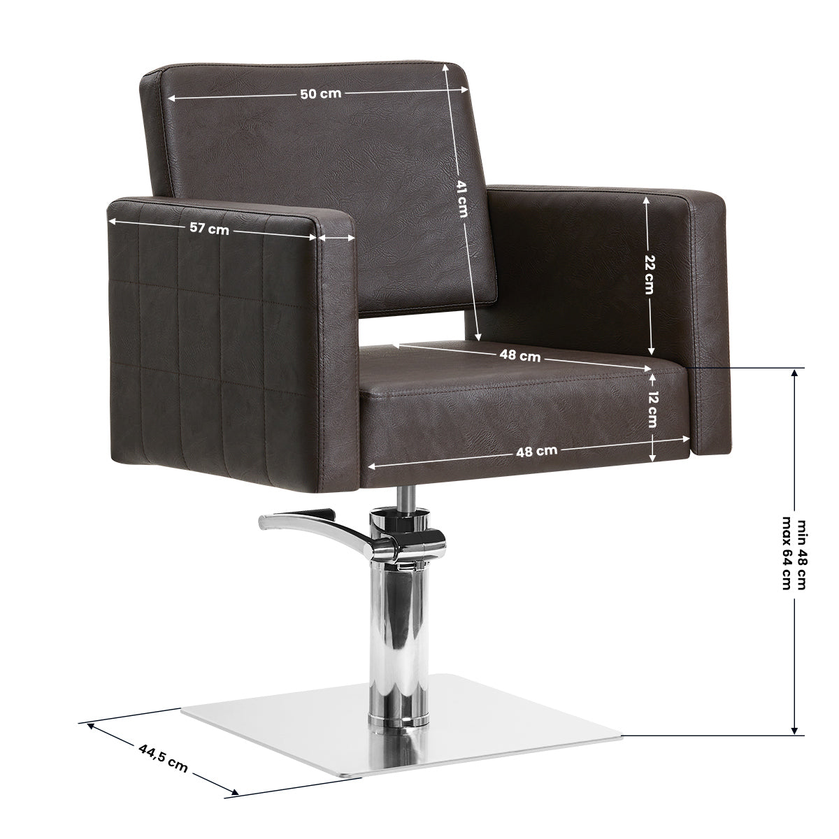 Fauteuil coiffeur Atlas Brun
