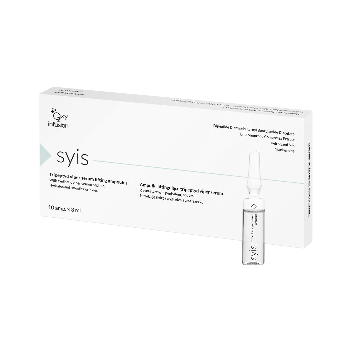 Ampoules visage liftantes peptides viper – 10 × 3 ml