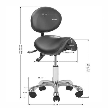Tabouret cosmétique Comfort Pro Noir