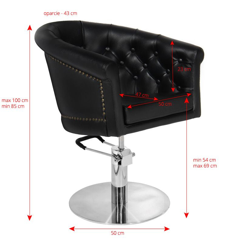 Fauteuil coiffeur Metropole Noir
