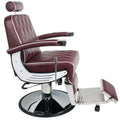 Fauteuil barbier Empire Bordeaux