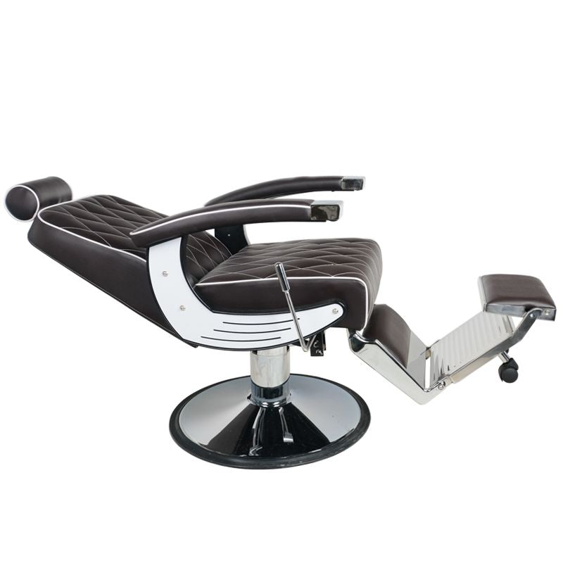 Fauteuil barbier Empire Brun