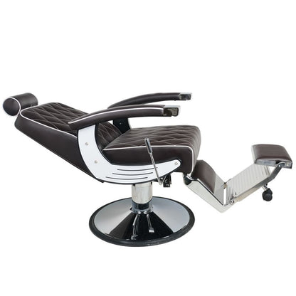 Fauteuil barbier Empire Brun