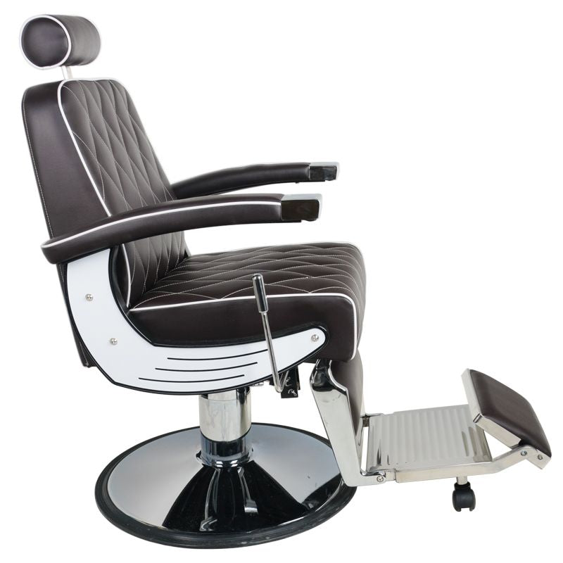 Fauteuil barbier Empire Brun