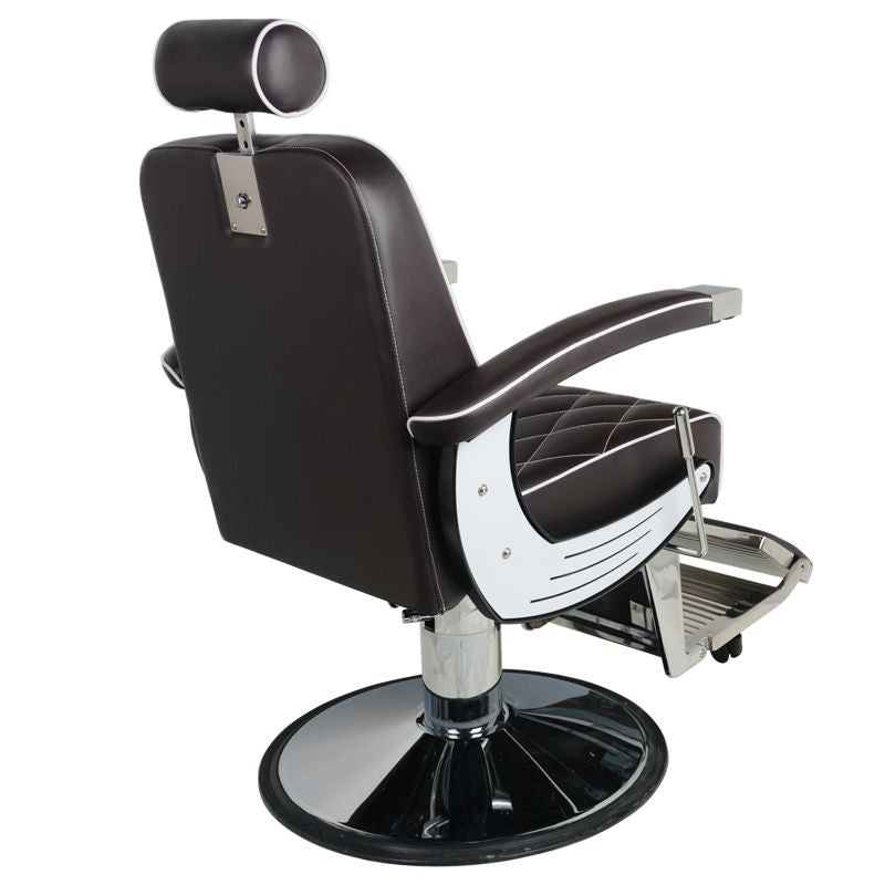 Fauteuil barbier Empire Brun