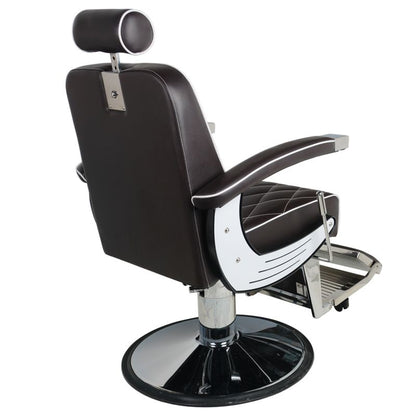 Fauteuil barbier Empire Brun