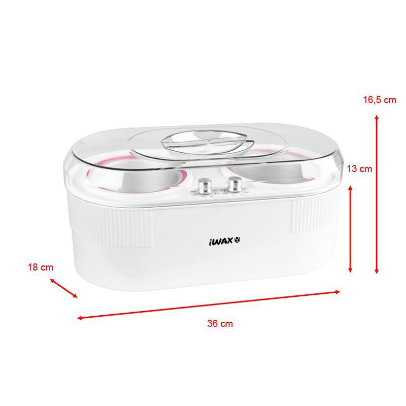 Chauffe-cire double pot 400 ml + 800 ml