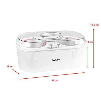 Chauffe-cire double pot 400 ml + 800 ml