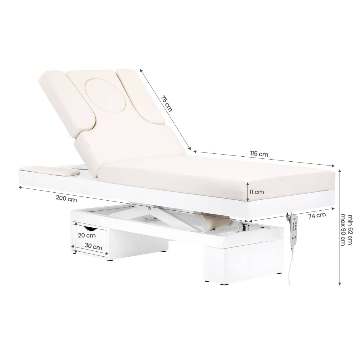 Table spa Luminance Blanc