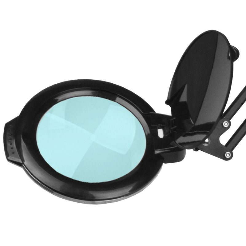 Lampe loupe LED 6" sur étau – noir