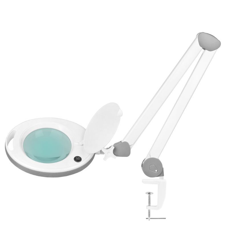Lampe loupe LED 5D sur étau