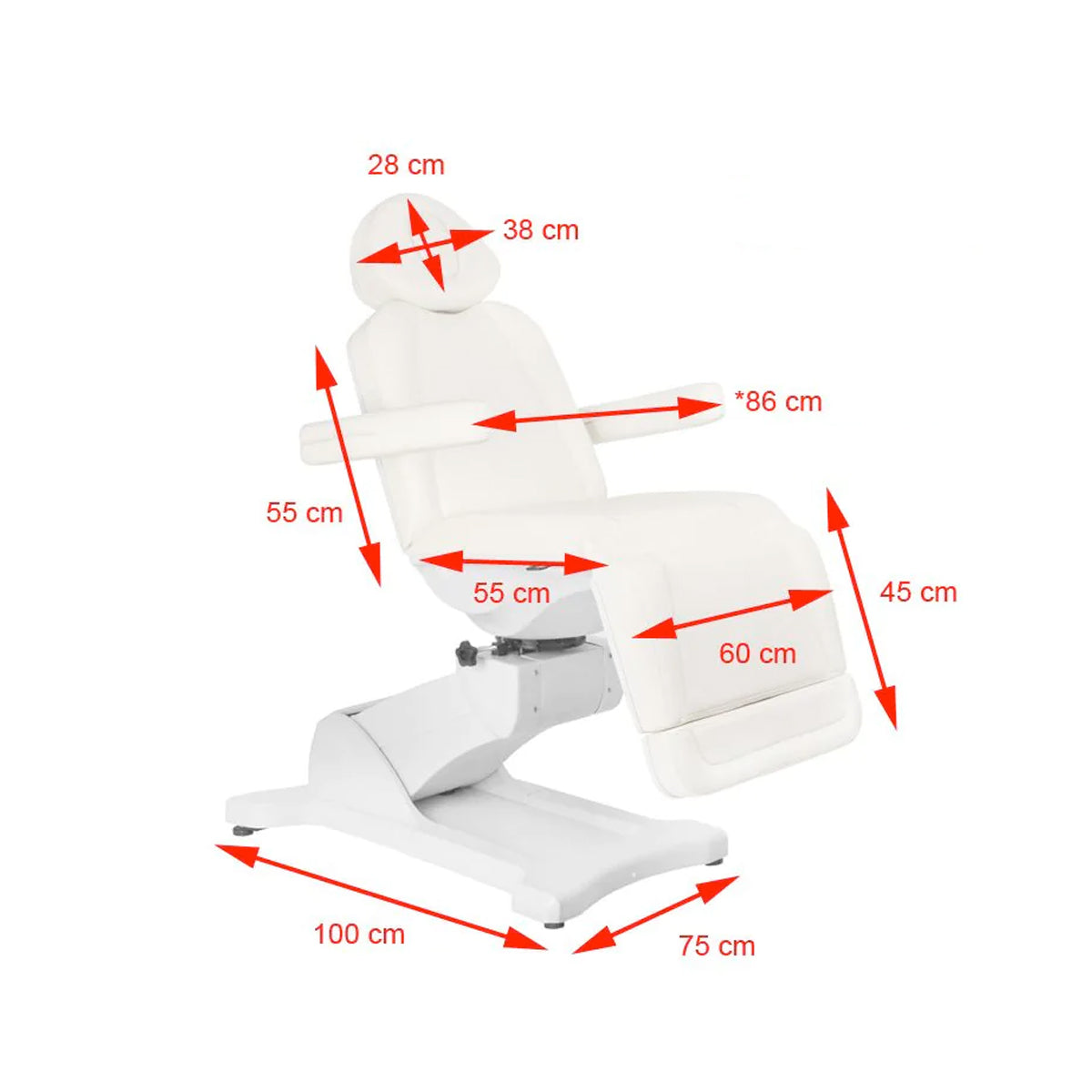 Fauteuil PRESTO Pivot 4M Blanc