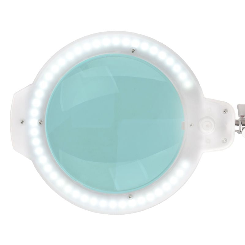 Lampe loupe LED 6" avec trépied – blanc
