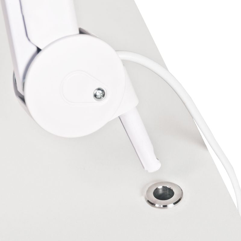 Support lampe loupe tube inox