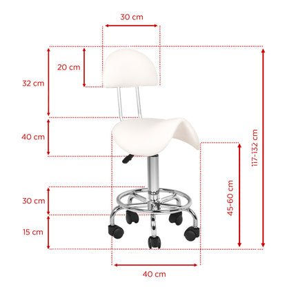 Tabouret cosmétique Essential Blanc