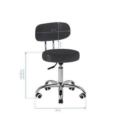 Tabouret pédicure Pedi Basic Noir