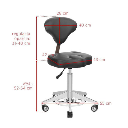 Tabouret cosmétique Lift Pro Blanc