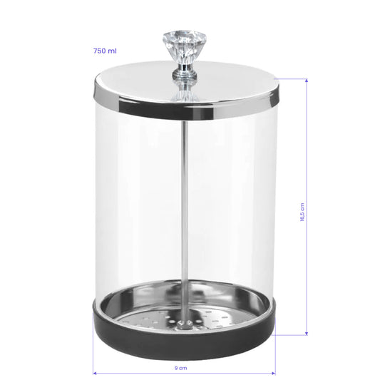 Récipient en verre pour désinfection – 750 ml