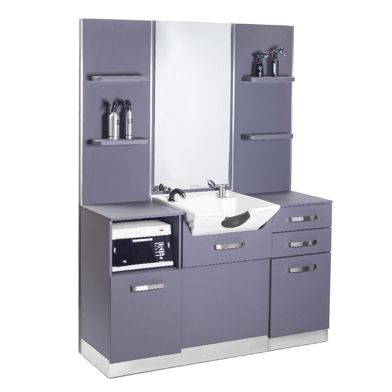 Poste de coiffage Studio Wash Gris