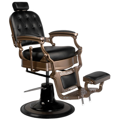 Fauteuil barbier Victor Vintage Noir