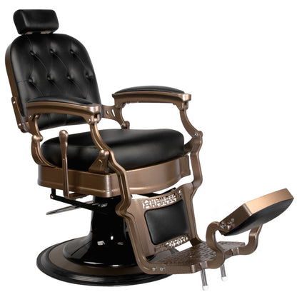 Fauteuil barbier Victor Vintage Noir