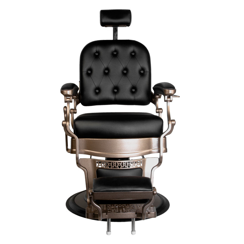 Fauteuil barbier Victor Vintage Noir