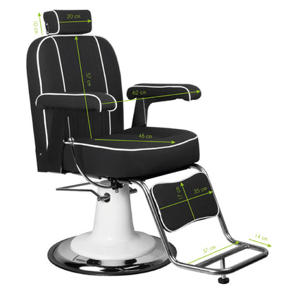 Fauteuil barbier Milano Noir
