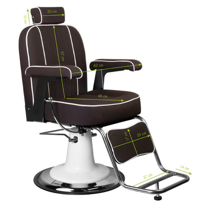 Fauteuil barbier Milano Brun