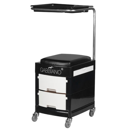 Tabouret assistant Pedi Assist Noir & Blanc