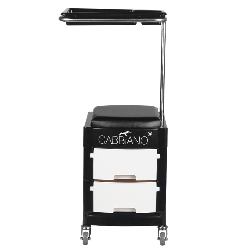 Tabouret assistant Pedi Assist Noir & Blanc