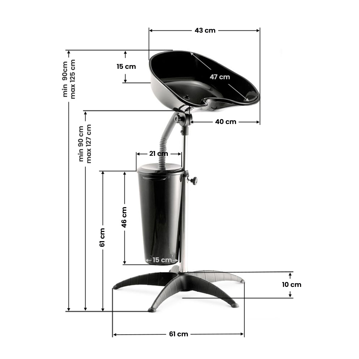 Bac à shampoing Nomade Réservoir Compact