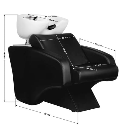 Bac à shampoing Conforta Noir