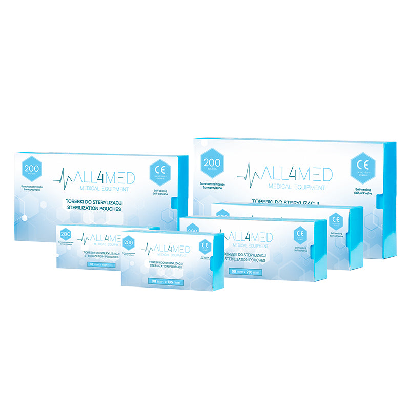 Sachets de stérilisation autoclave – 57 × 105 mm (200 pcs)