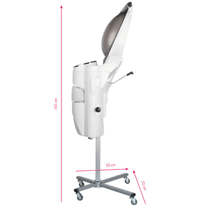 Gabbiano sauna capillaire sur pied blanc avec ozone actif