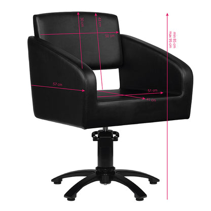 Fauteuil coiffeur Scandinave Noir