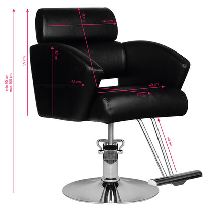Fauteuil coiffeur Core Noir