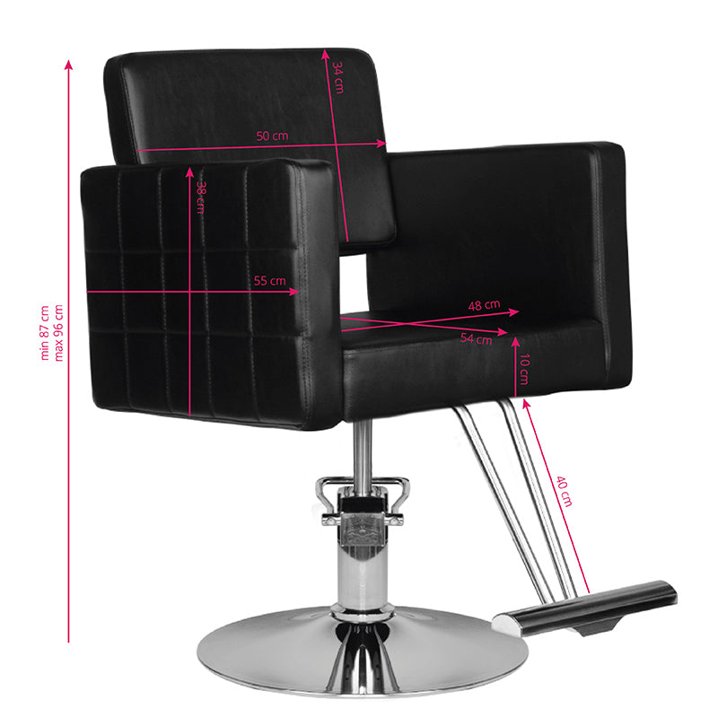 Fauteuil coiffeur Pulse Noir