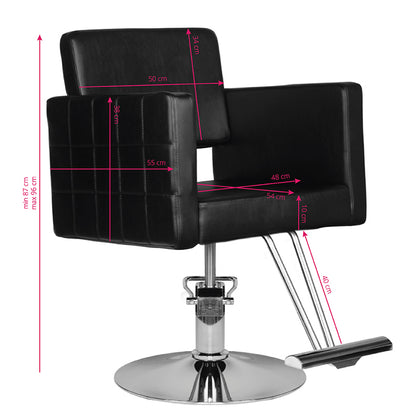 Fauteuil coiffeur Pulse Noir