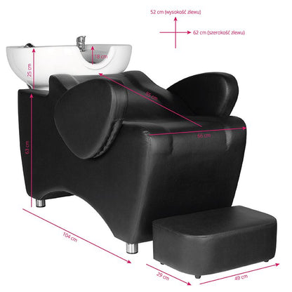 Bac à shampoing Flux Noir
