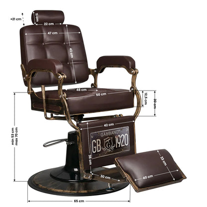 Fauteuil barbier Baron Brun