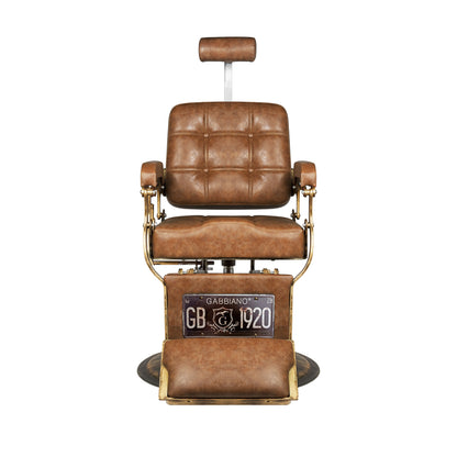 Fauteuil barbier Baron Vintage Brun Clair