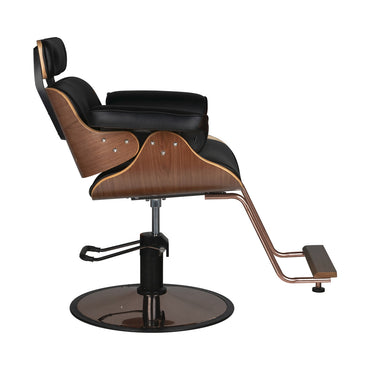 Fauteuil coiffeur Luna Noyer & Noir