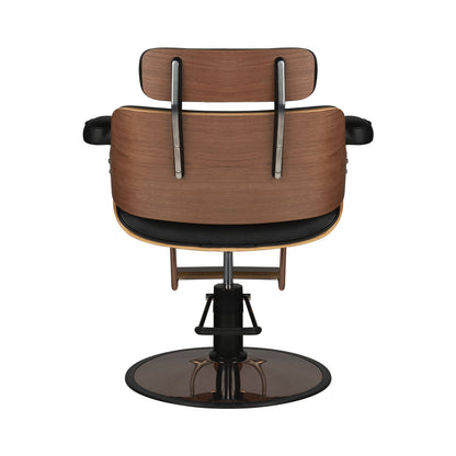 Fauteuil coiffeur Luna Noyer & Noir