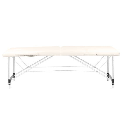 Table pliante Mobile Confort Alu 2P Crème